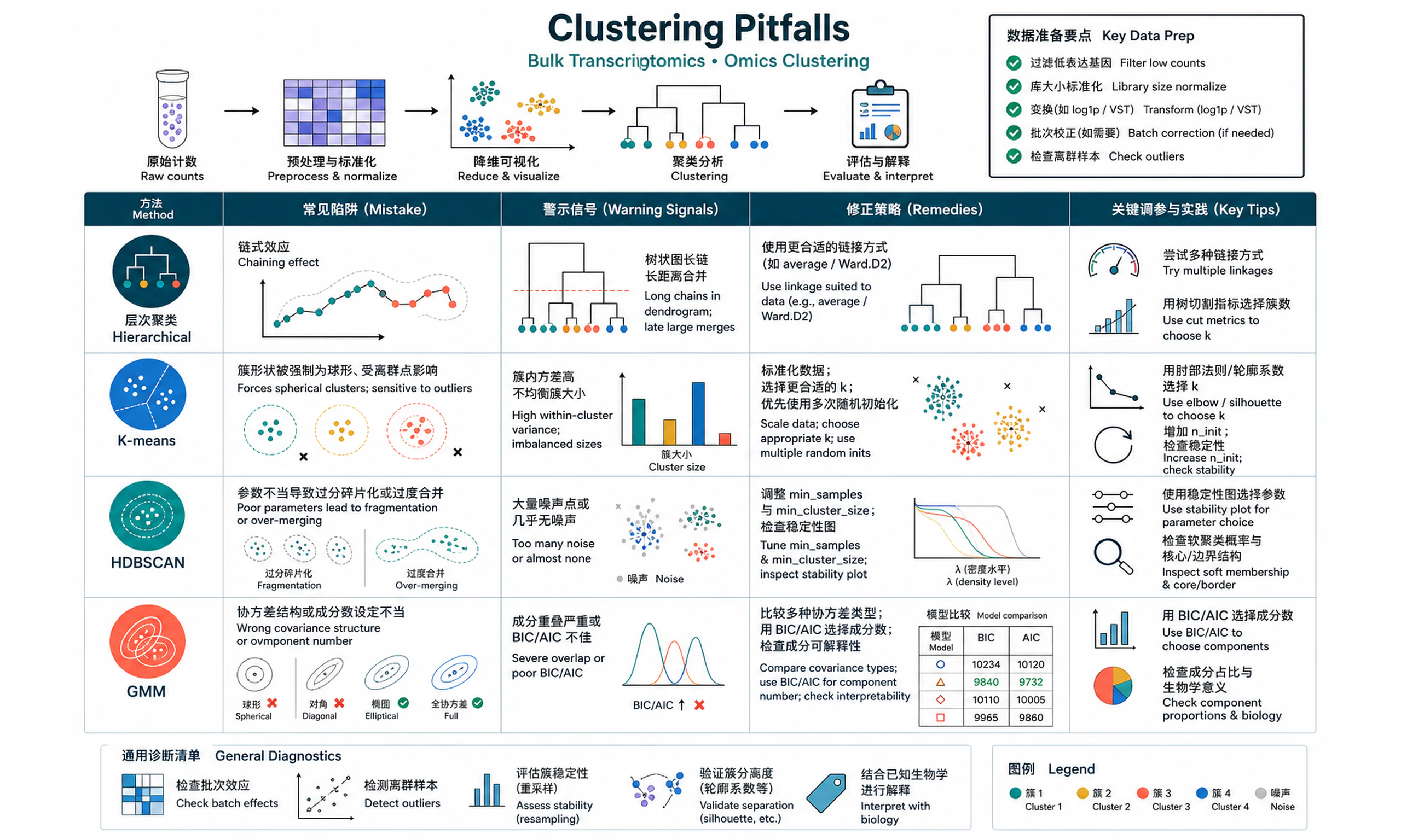 Clustering Pitfalls
