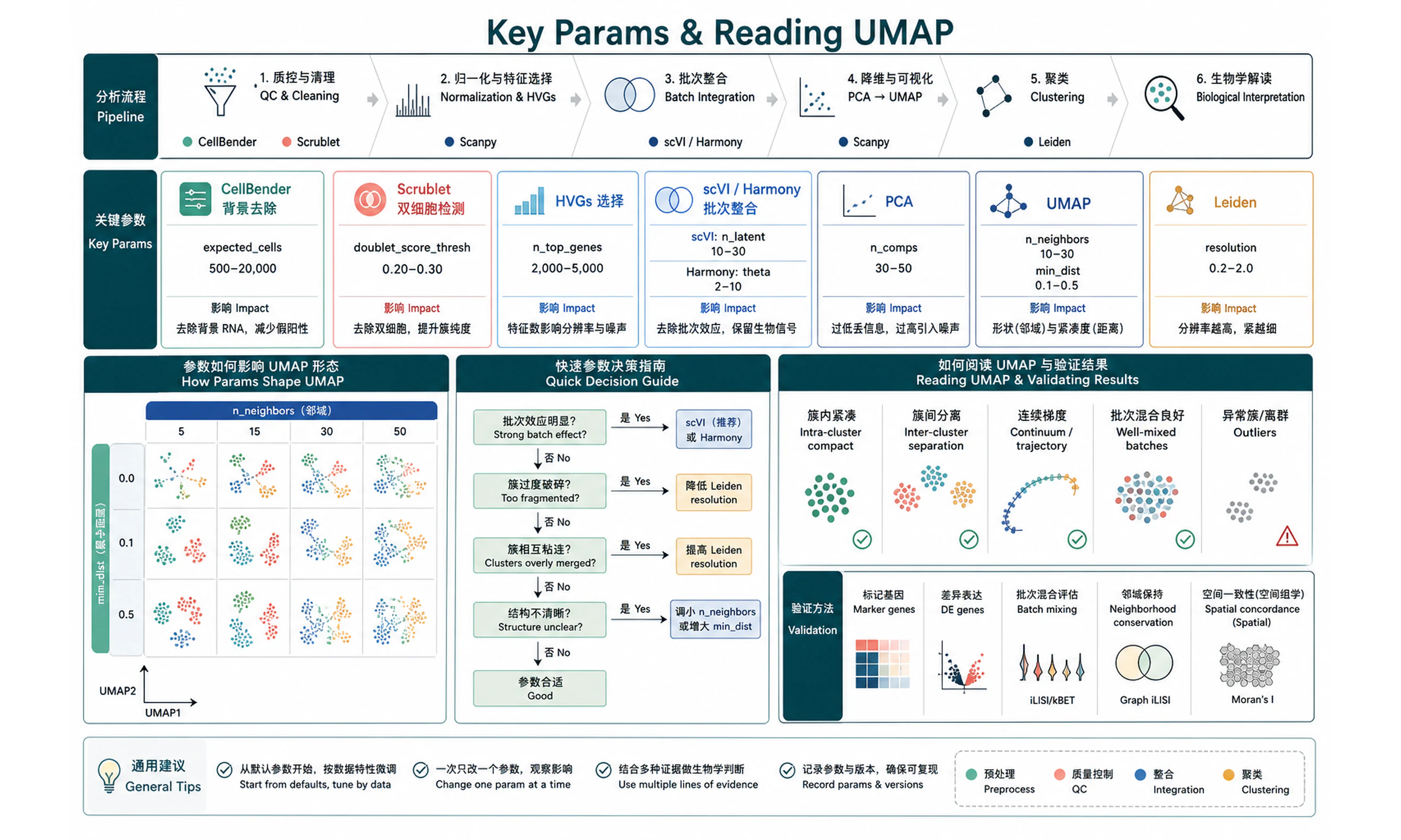 Key Params & Reading UMAP
